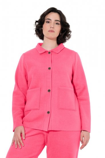 Ulla Popken 854200 Chaqueta polar Rosa - Chaquetas - Chaquetas para mujer en tallas grandes