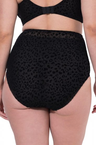 Ulla Popken 854551 Bóxer con estampado animal Negro - Bragas - 