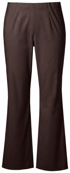 Ulla Popken 854910 Pantalón elástico abrigado con cintura elástica Marrón caoba - Pantalones de tela - Pantalones anchos de tela para mujer