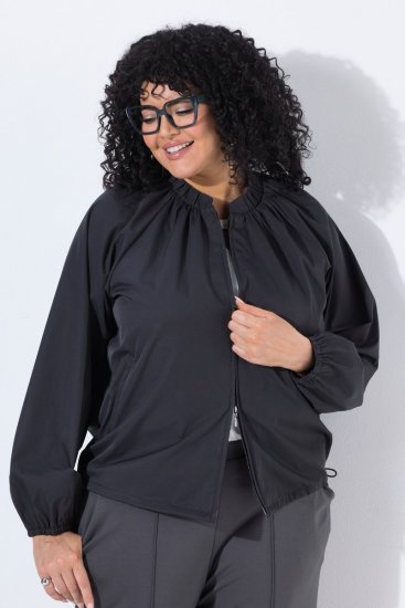 Ulla Popken 854962 Cazadora bomber Verde oliva - Chaquetas - Chaquetas para mujer en tallas grandes