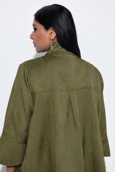 Ulla Popken 855125 Chaqueta Caqui - Chaquetas - Chaquetas para mujer en tallas grandes