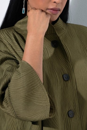 Ulla Popken 855125 Chaqueta Caqui - Chaquetas - Chaquetas para mujer en tallas grandes