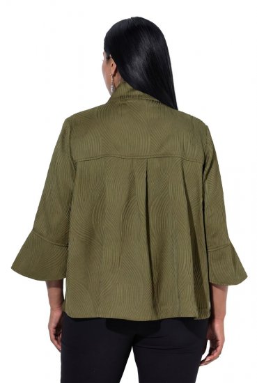 Ulla Popken 855125 Chaqueta Caqui - Chaquetas - Chaquetas para mujer en tallas grandes