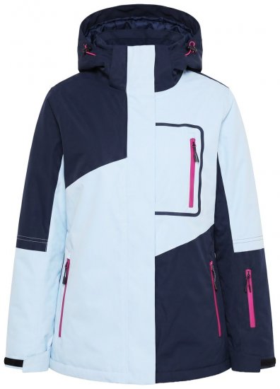 Ulla Popken 855307 Chaqueta de esquí HYPRAR con capucha desmontable Azul marino - Ropa de esquí - 