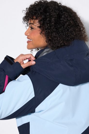 Ulla Popken 855307 Chaqueta de esquí HYPRAR con capucha desmontable Azul marino - Ropa de esquí - 