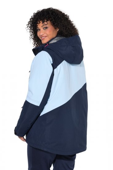Ulla Popken 855307 Chaqueta de esquí HYPRAR con capucha desmontable Azul marino - Ropa de esquí - 