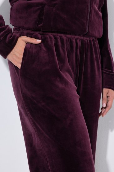 Ulla Popken 856119 Pantalón de estar en casa Ciruela - Pijamas/ropa de estar en casa - 