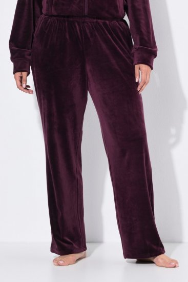 Ulla Popken 856119 Pantalón de estar en casa Ciruela - Pijamas/ropa de estar en casa - 