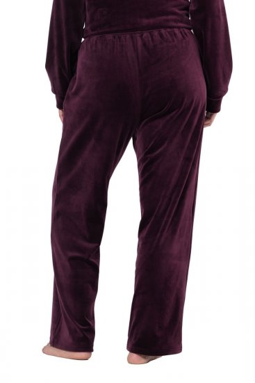 Ulla Popken 856119 Pantalón de estar en casa Ciruela - Pijamas/ropa de estar en casa - 