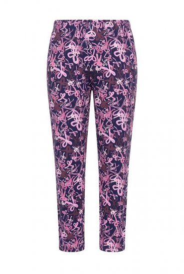 Ulla Popken 856141 Pijama de manga larga Azul marino - Pijamas/ropa de estar en casa - 