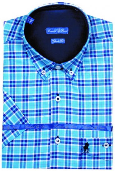 Forestal 901220E Check Shirt Blue - Camisas - Camisas 2XL-10XL