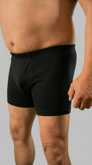 20 Nodi 978 Stretch Cotton Boxer with Internal Elastic Band Black - Bóxeres - Bóxeres 2XL-12XL