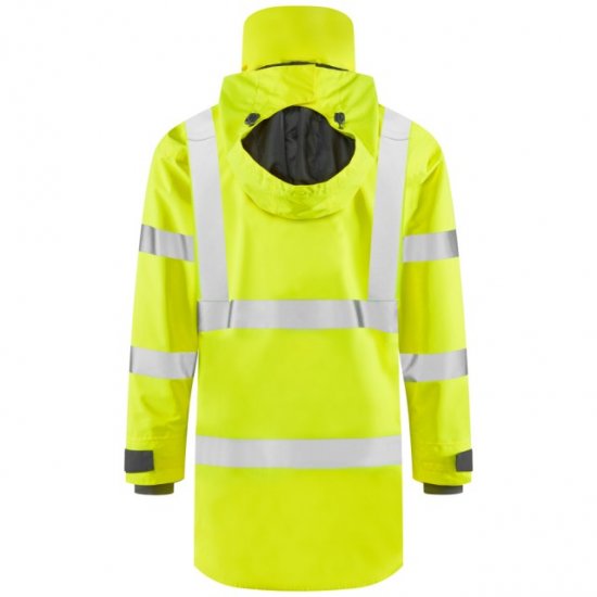 Leo Eastleigh Ecoviz 10K Performance Breathable Anorak Hi-Vis Yellow - Ropa de trabajo - Ropa de trabajo 3XL-6XL