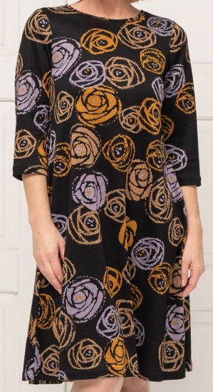 Scandinavian Caramel Flower Petals Dress Lavender and Orange - ROPA DE MUJER 40-66 - 