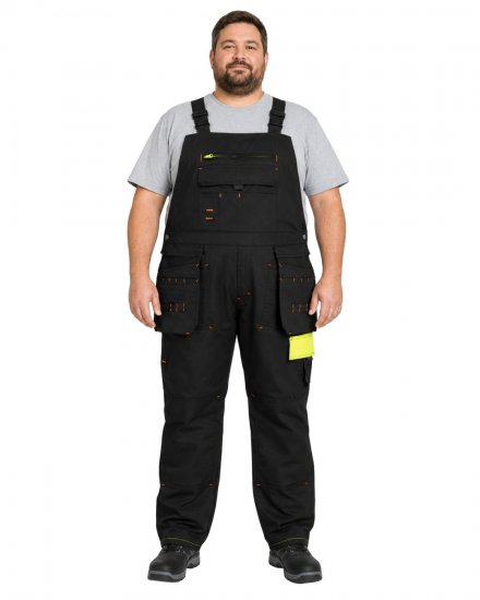 Adamo 109100 Peto Negro - Ropa de trabajo - Ropa de trabajo 3XL-6XL
