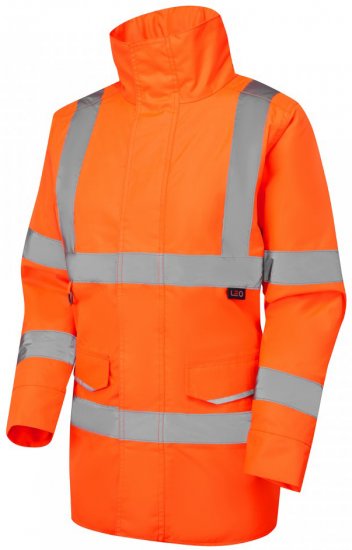 Leo Cheristow EcoViz 4K Women's Baffle Lined Anorak Hi-Vis Orange - Ropa de trabajo - 