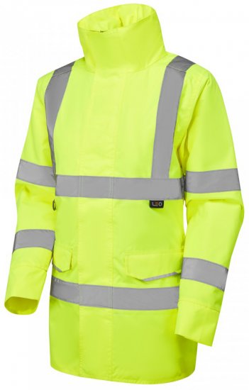 Leo Cheristow EcoViz 4K Women's Baffle Lined Anorak Hi-Vis Yellow - Ropa de trabajo - 
