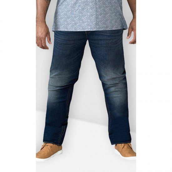 D555 Ambrose Tapered Fit Stretch Jeans Dark Blue TALL SIZES - ROPA DE HOMBRE MT-6XLT - Tamaños de talle alto