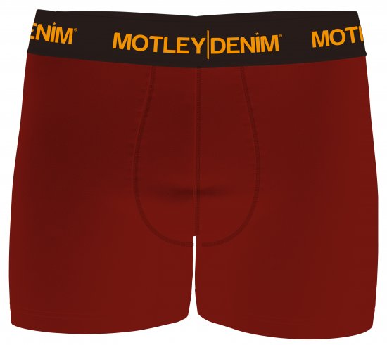 Motley Denim Amsterdam Boxershorts Red 2-pack - Ropa interior - Ropa interior 2XL-8XL