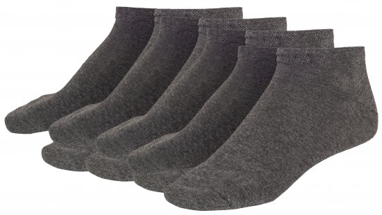 Adamo Anton sneaker-socks Charcoal 4-pack - Ropa interior - Ropa interior 2XL-8XL