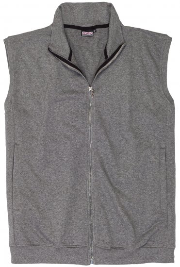 Adamo Athen Sweatvest Full Zipper Grey - Sudaderas - Sudaderas 2XL-12XL