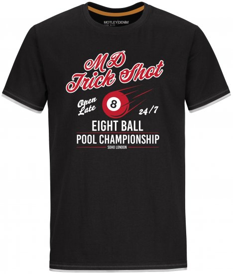 Motley Denim T-shirt Ayton Black - Camisetas - Camisetas - 2XL-14XL