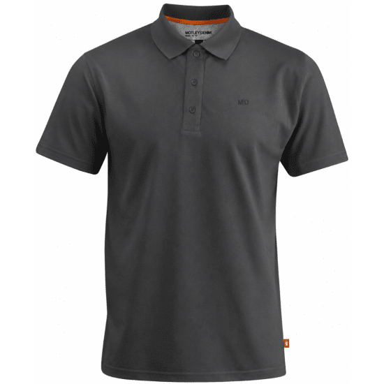 Motley Denim Bratislava Polo Charcoal - Polos - Polos 2XL-8XL