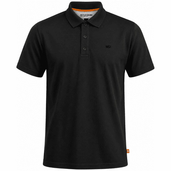 Motley Denim Bratislava Polo Black - Polos - Polos 2XL-8XL