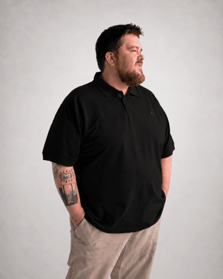 Motley Denim Bratislava Polo Black - Polos - Polos 2XL-8XL