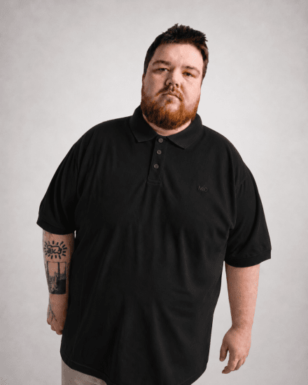 Motley Denim Bratislava Polo Black - Polos - Polos 2XL-8XL