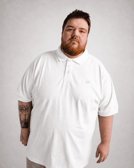 Motley Denim Bratislava Polo White - Polos - Polos 2XL-8XL