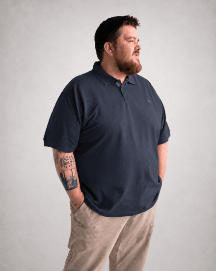 Motley Denim Bratislava Polo Dark Indigo - Polos - Polos 2XL-8XL