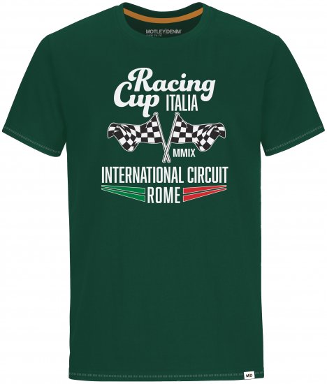Motley Denim Bristol T-shirt Racing Green - Camisetas - Camisetas - 2XL-14XL