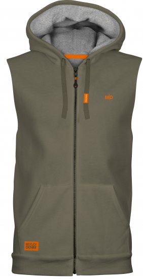 Motley Denim Brussels Sleeveless Hoodie Dark Khaki - Sudaderas - Sudaderas 2XL-12XL