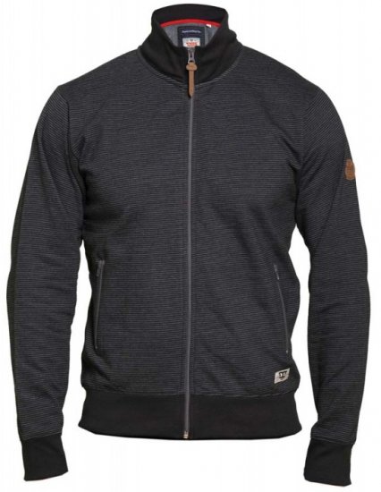 D555 Buxton Full Zip Sweatshirt Black - Sudaderas - Sudaderas 2XL-12XL