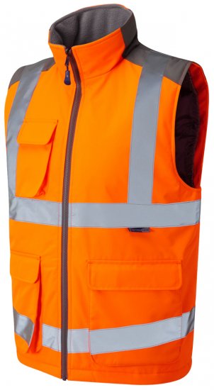 Leo Torrington Bodywarmer Orange - Ropa de trabajo - Ropa de trabajo 3XL-6XL