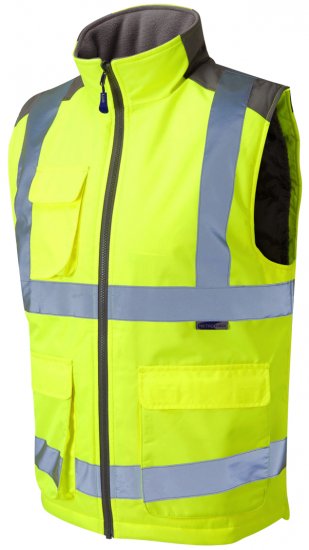 Leo Torrington Bodywarmer Yellow - Ropa de trabajo - Ropa de trabajo 3XL-6XL