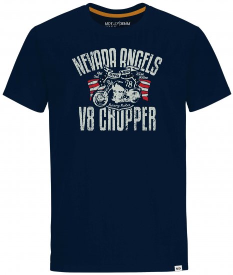Motley Denim Cambridge T-shirt Navy - Camisetas - Camisetas - 2XL-14XL