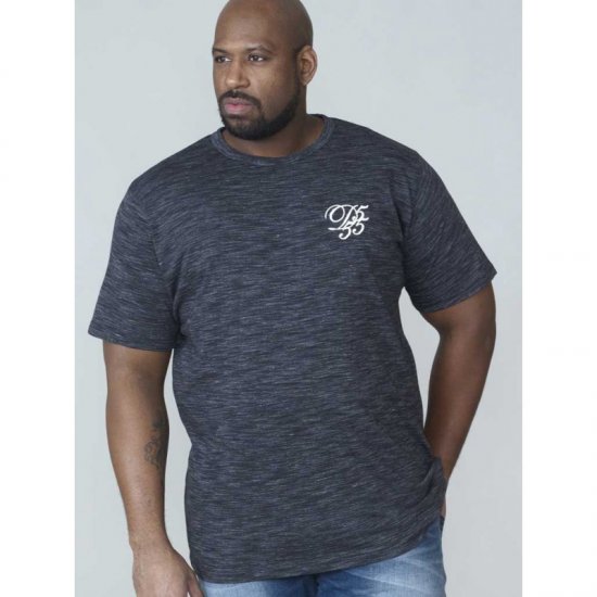 D555 Chalmer Couture Space Dye T-shirt Black - Camisetas - Camisetas - 2XL-14XL