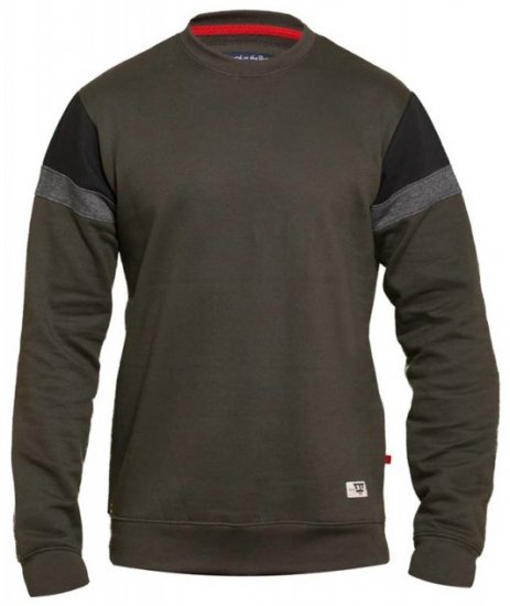 D555 Clermont Sweatshirt Khaki - Sudaderas - Sudaderas 2XL-12XL
