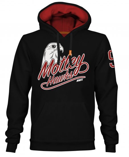 Motley Denim Corby Hoodie Black - Sudaderas - Sudaderas 2XL-12XL