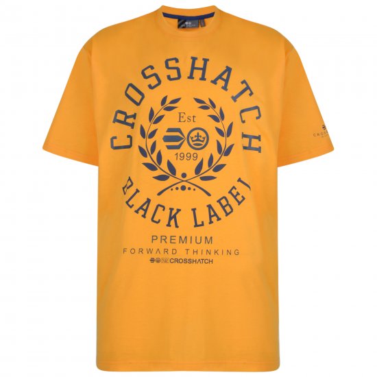 Crosshatch Laygos T-shirt Yellow - Camisetas - Camisetas - 2XL-14XL