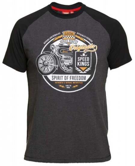 D555 Dallas T-shirt Charcoal - Camisetas - Camisetas - 2XL-14XL