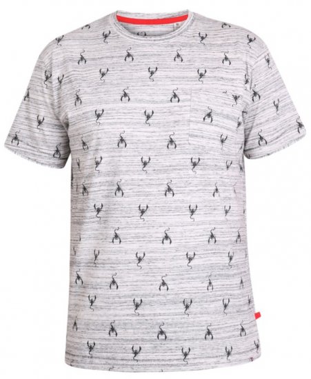 D555 Dario T-shirt Grey - Camisetas - Camisetas - 2XL-14XL