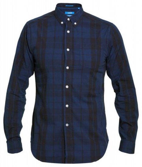 D555 Davenport Long Sleeve Shirt Navy - Camisas - Camisas 2XL-10XL