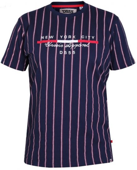 D555 Davis T-shirt Navy - Camisetas - Camisetas - 2XL-14XL