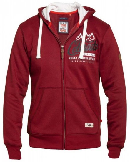 D555 Durham Hoodie Red - Sudaderas - Sudaderas 2XL-12XL