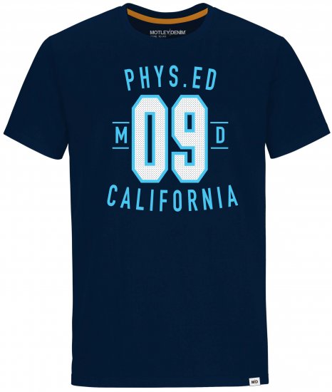Motley Denim Durham T-shirt Navy - Camisetas - Camisetas - 2XL-14XL