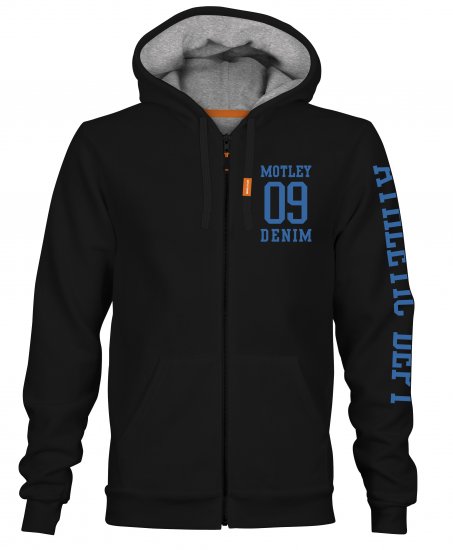 Motley Denim Ealing Hoodie Black - Sudaderas - Sudaderas 2XL-12XL