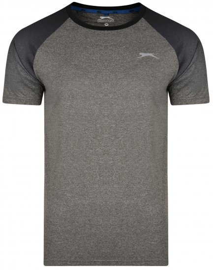 Slazenger Eli T-shirt Charcoal - Camisetas - Camisetas - 2XL-14XL